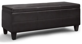 Avalon Lift Top Rectangular Storage Ottoman