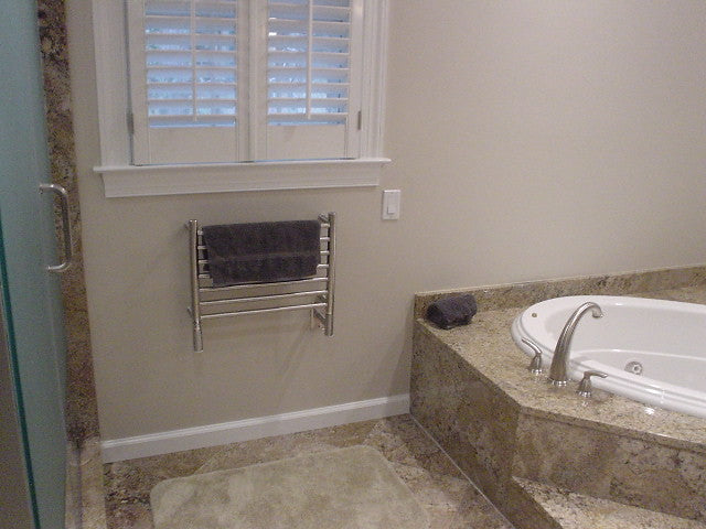 Amba Hardwired Towel Warmer, Jeeves H Straight, Brushed