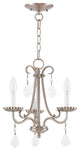 Daphne 3-Light Mini Chandelier, Brushed Nickel