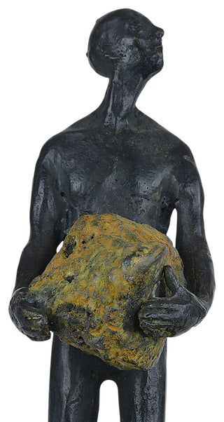 Man on Rock Small Bronze