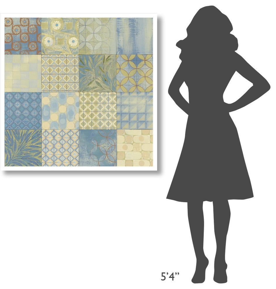 "16 Blocks Square XVI" Digital Paper Print by Kathrine Lovell, 38"x38"