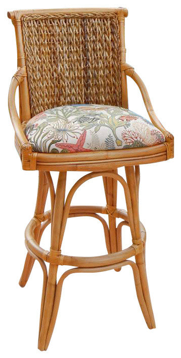 Balboa 30" Barstool In Antique Honey With Escapade Sand