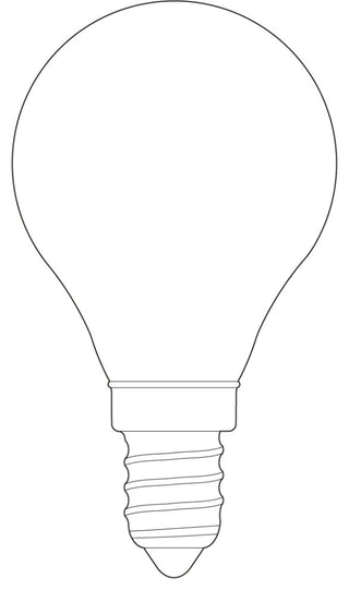 Porcelain I Light Bulb, Set of 4