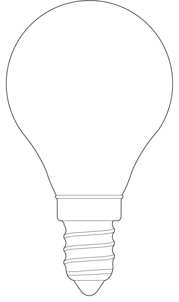Porcelain I Light Bulb, Set of 4