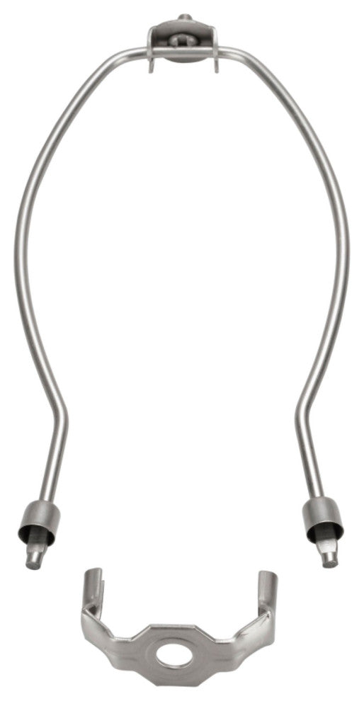 Aspen Creative 20008-2 11" Lamp Harp With Saddle, Satin Nickel