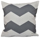 Geometric Decorative Pillow, Steel Gray, 20"x20"