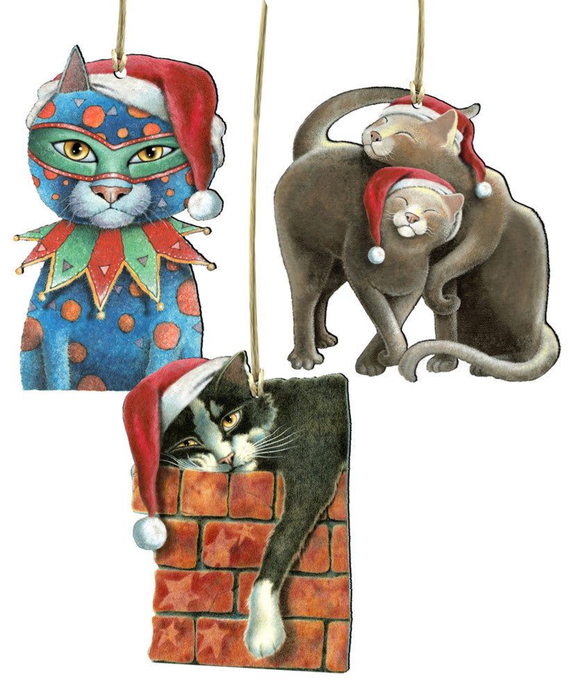 Pets wooden Ornaments Set of 3