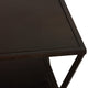 Bare Decor Duplex Accent Table Metal, Distressed Brown, 14x19x19