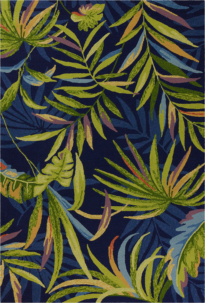 KAS Harbor 4243 Ink Blue Playa Area Rug, 7'6"x9'6"