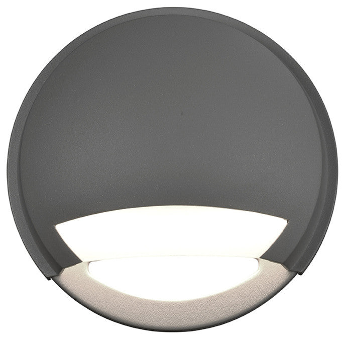 Avante LED Outdoor Wall-Light, Opal Glass Shade, Satin