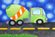 Marmont Hill, "Cement Mixer" by Nicola Joyner Painting on Wrapped Canvas, 24x16