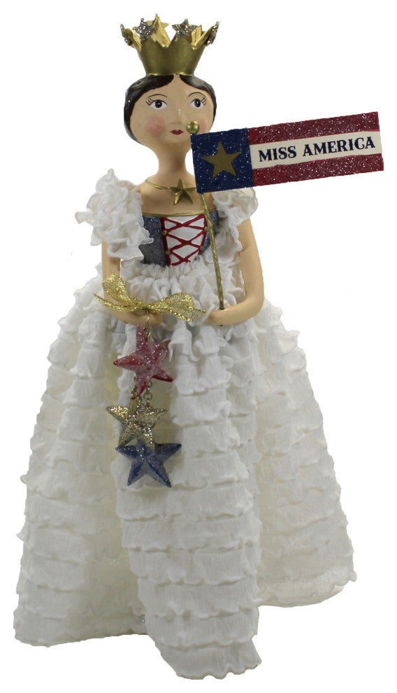 Heather Myers Miss America Polyresin Patriotic Queen Stars 55466