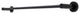 Italia Florence Series Matte Black 24" Towel Bar
