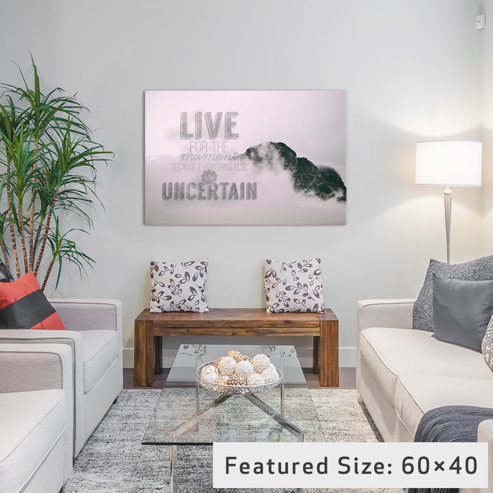 "Live for the Moment" by 5by5collective, 26x18x1.5