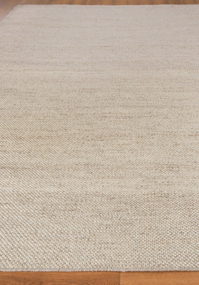 Rhodes Handmade Hand Loomed PET yarn Beige Area Rug, 9'x12'