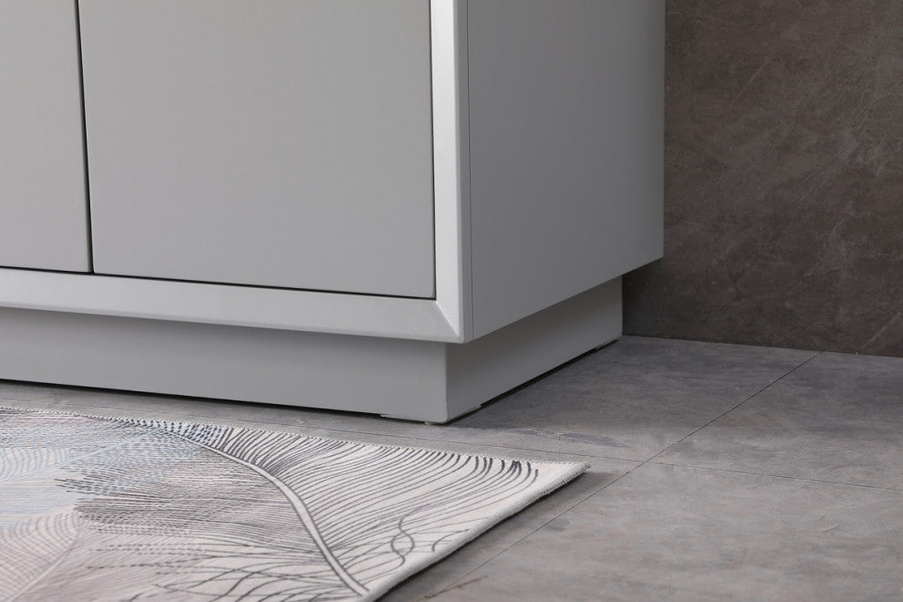 36" SIngle Bathroom Vanity, Grey