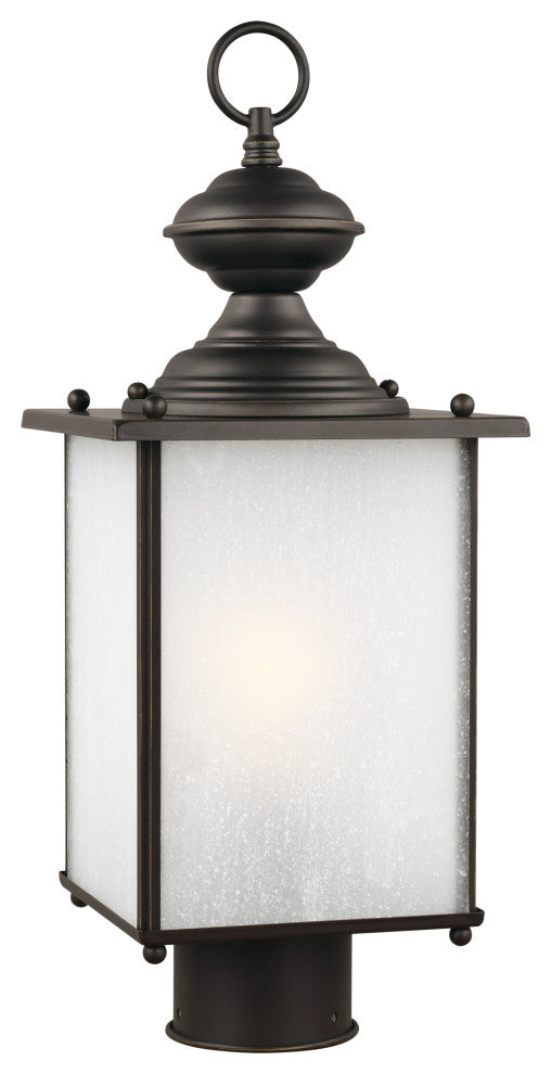 Jamestowne 1-Light Outdoor Post Lantern, Antique Bronze