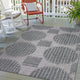 Indoor/Outdoor Sedona SN13 Pewter Machine Washable 9' x 12' Rug