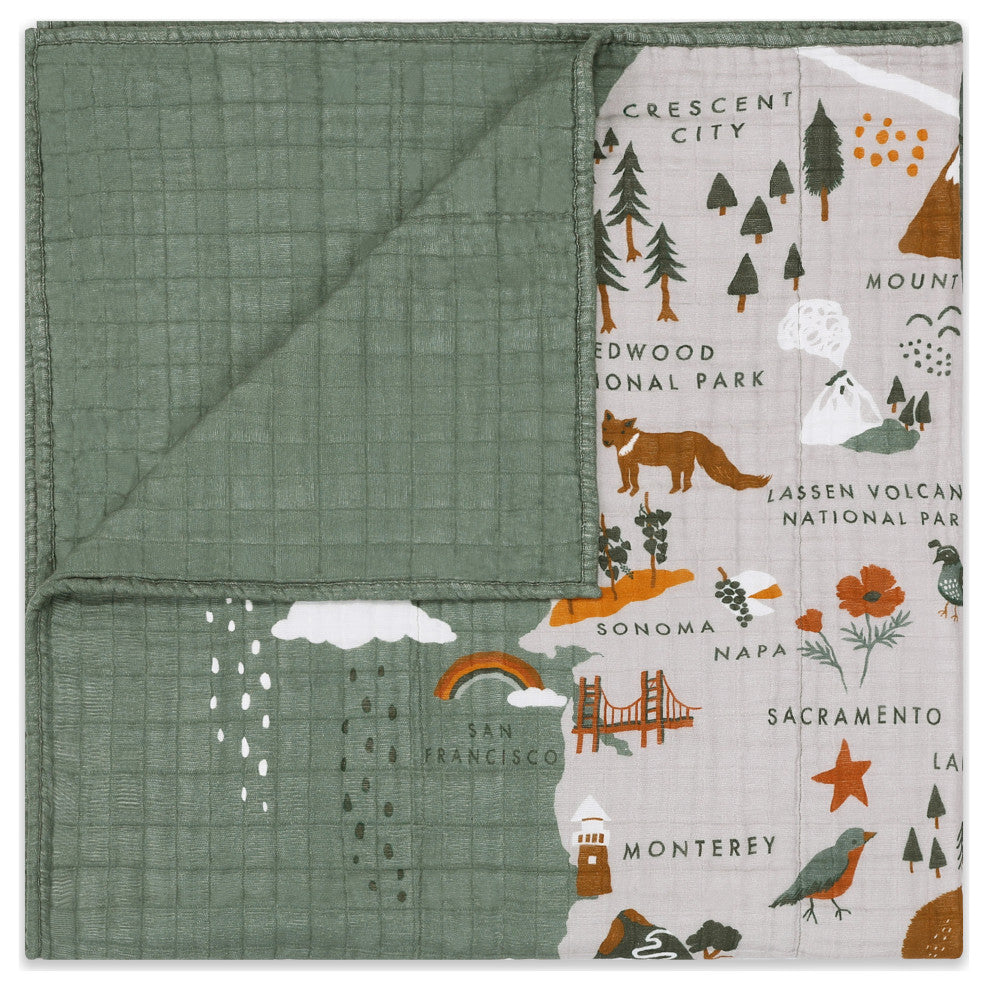 Quilt, 3-Layer GOTS Certified Organic Muslin Cotton