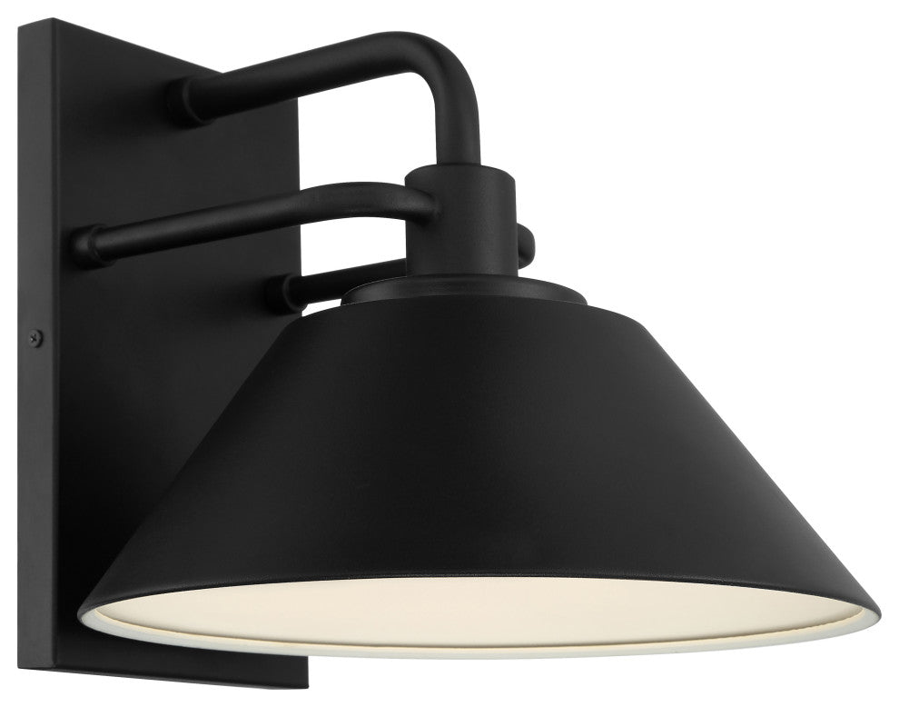 Avalon Large Outdoor LED Wall Sconce, Black Finish