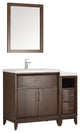 Cambridge 42" Antique Coffee Traditional Bathroom Vanity With Mirror, FFT1030CH