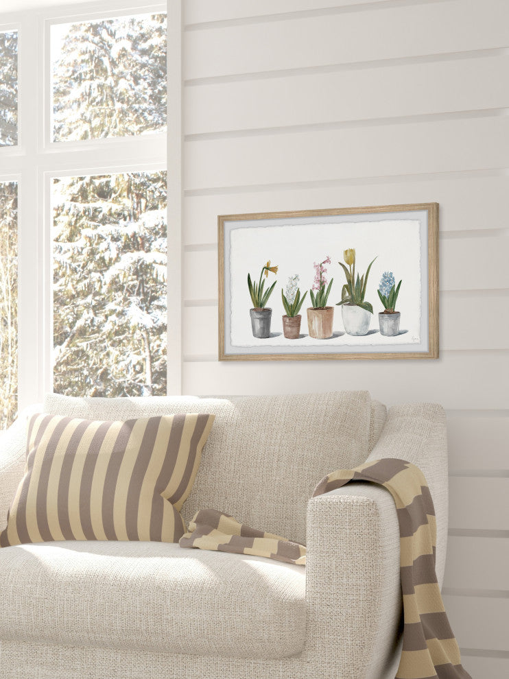 "We Are Like Flowers" Framed Painting Print, 30x20