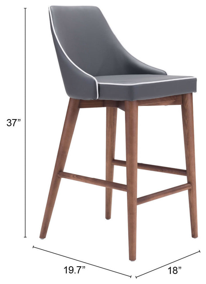 Moor Counter Chair Dark Gray