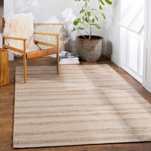 Surya Fiji FJI-8001 Natural Fiber Area Rug, Ivory, 9' x 13' Rectangle
