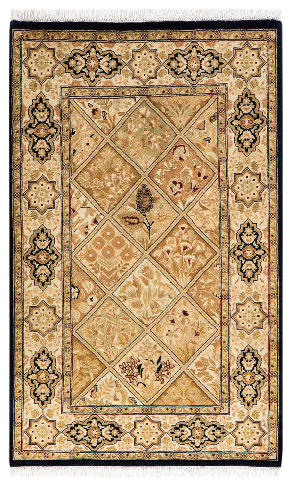 Mogul, One-of-a-Kind Hand-Knotted Area Rug Brown, 2' 7 x 4' 2