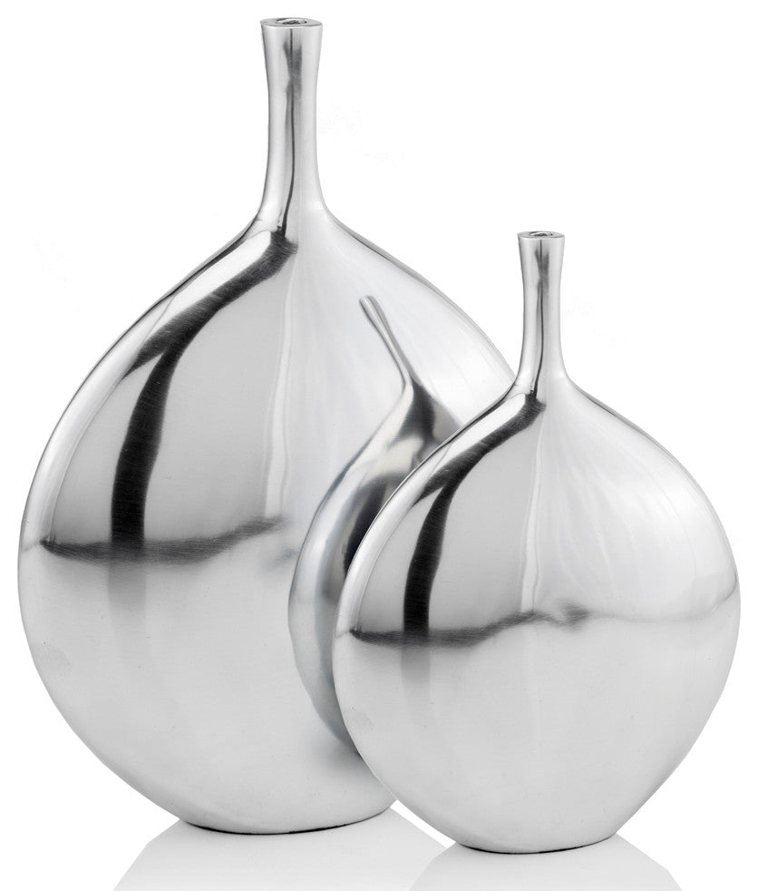 Cuello Long Neck Disc Vase, Medium