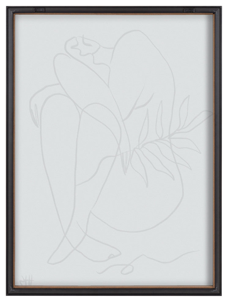 Blake Summer Lines 5 Framed Printed Glass by Maggie Stephenson, Gold 18x24