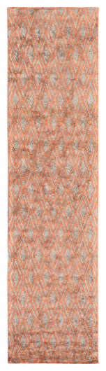 Surya Quartz QTZ-5010 2'6"x8' Rug, Burnt Orange/Dark Brown