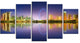 Singapore Skyline and Blue Sky, Cityscape Canvas Art Print, 60"x32", 5 Panels