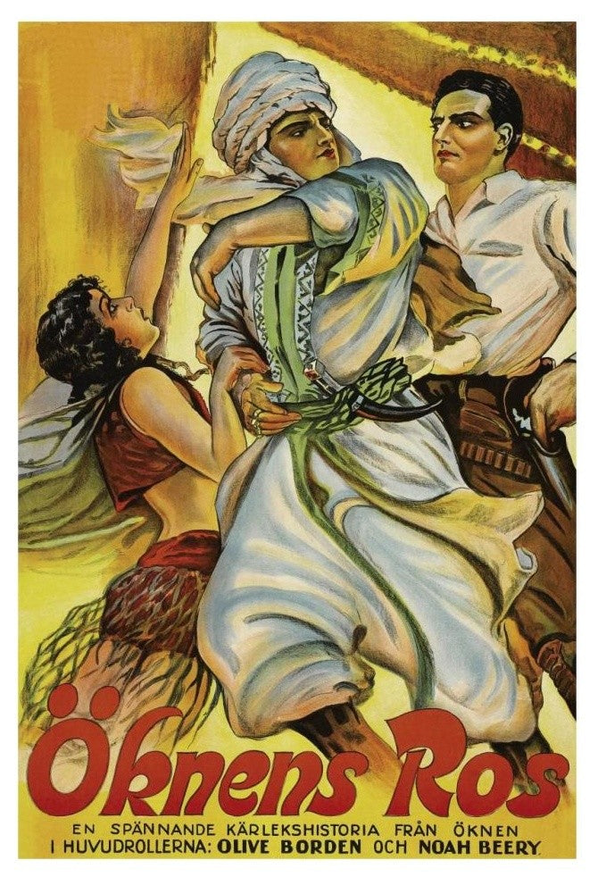"Vintage Film Posters: Love in the Desert "Okens Ros" Print, 22"x32"