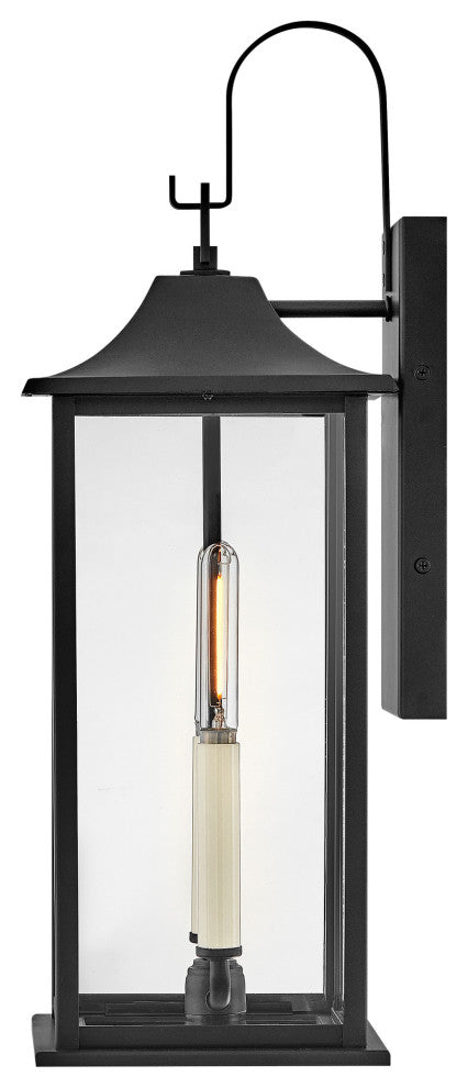 Lark 81594 Nolan 2 Light 22" Tall Outdoor Wall Sconce - Black