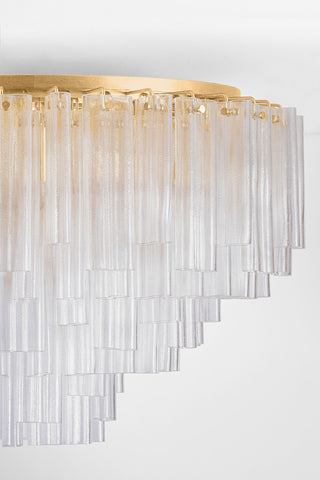 Corbett Lighting Varenna Semi Flush, Vintage Gold Leaf, 48"Dx28.5"H