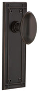 Mission Plate Privacy Homestead Knob, Timeless Bronze