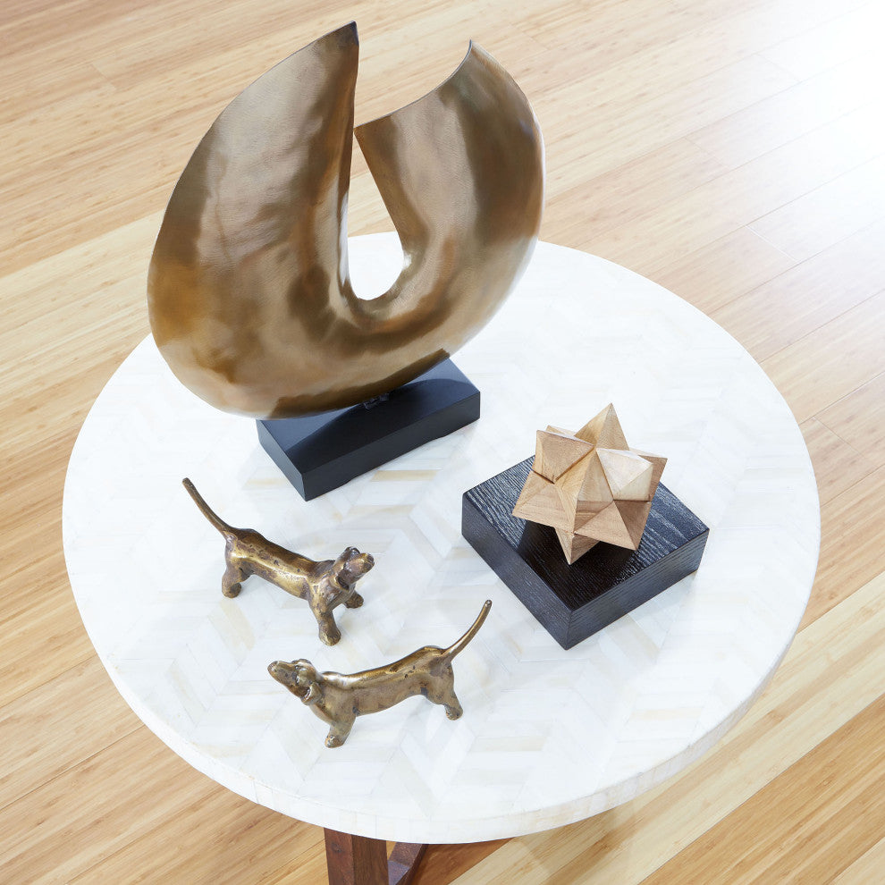 Cyan Small Jasmine Sculpture 09273, Bronze