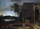 Thomas Blanchet Landscape with Sarcophagus, 21"x28" Gallery Wrapped Canvas