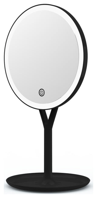 Clarity LED Makeup Mirror with Touch Sensor, Black