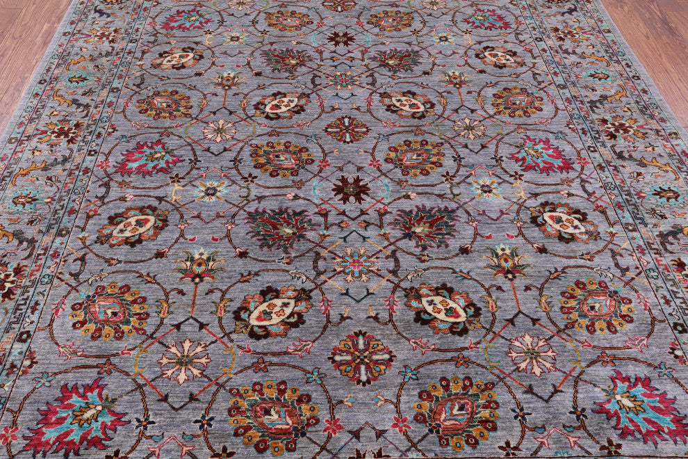 Persian Tabriz Handmade Wool Rug 8' 2" X 10' 1" Q11297