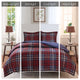 Madison Park Microfiber With 3M Moisture Management Comforter Mini Set, Red, Ful