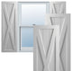 15"W True Fit PVC Single X-Board Farmhouse, Primed, 31"H