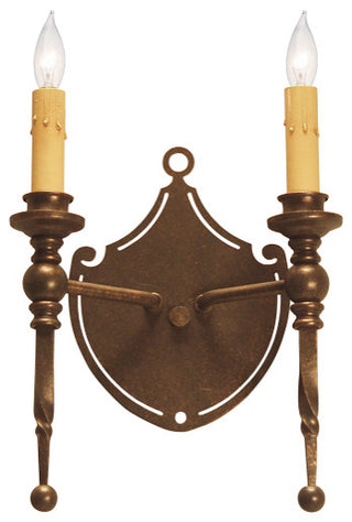 8 Wide Malta Crest Wall Sconce
