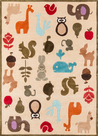 Momeni Lil Mo Whimsy Lmj-2 Ivory Area Rug, 4'x6'