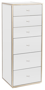 Slaystation Rylie with 6 Drawers Vanity Storage Chest Unit