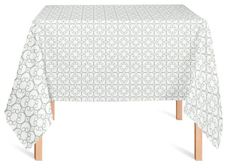 Delicate Tile Pattern Gray 58x58 Tablecloth