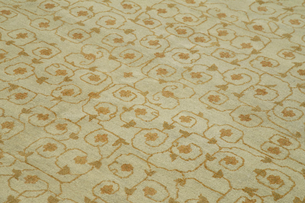 Rug N Carpet - Hand-Knotted Oriental 10' 1" x 13' 1" Unique Oushak Area Rug