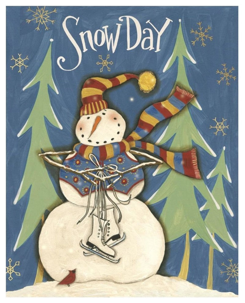 "Snowmen Season IV" Digital Paper Print by Anne Tavoletti, 30"x37"