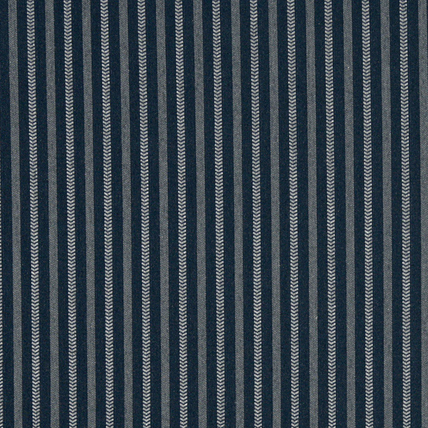 Navy Blue Striped Heavy Duty Crypton Fabric By The Yard